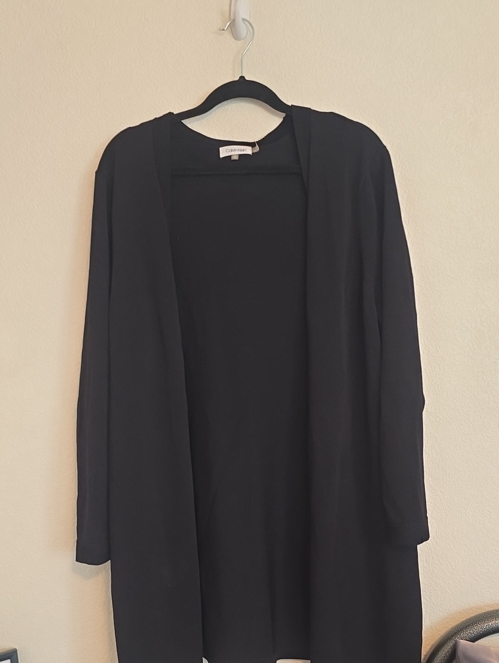 Calvin Klein Black Open-Front Cardigan Sweater XL